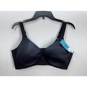 Vanity Fair Beauty Back Smoothing Full Figure Bra 42D Black Wireless 71380 NEW